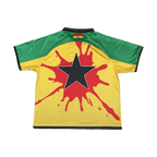 LODB Black Stars jersey back detail with outlined black star and Ghana flag emblem